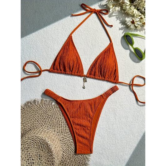 Sunkissed Bikini Set - Regular - Baksteen Rood